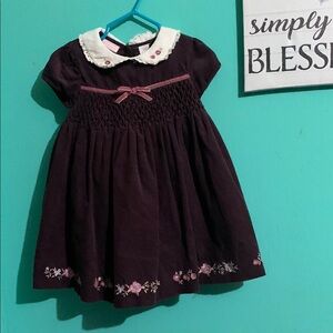 Charming Kids Casual Dress - Purple